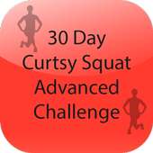 30 Day Curtsy Squat Advanced