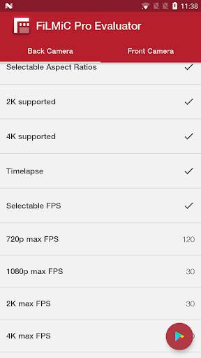 FiLMiC Pro Evaluator screenshot 1