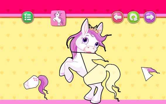 Puzzle games for Girls kids: princess and unicorns screenshot 9