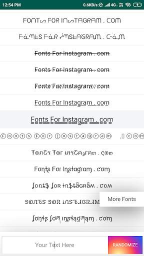 Best Fonts For Instagram - Stylish Text Fonts FREE screenshot 2