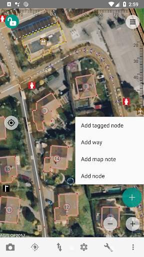 Vespucci - edytor OSM screenshot 2