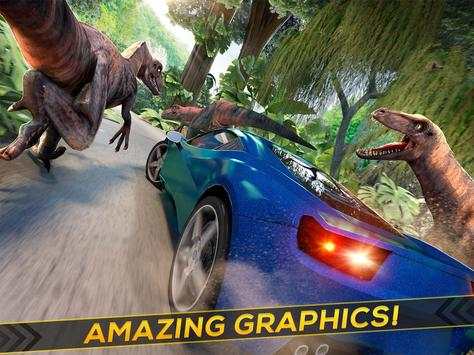 Jurassic Car - Dinosaur Race screenshot 5