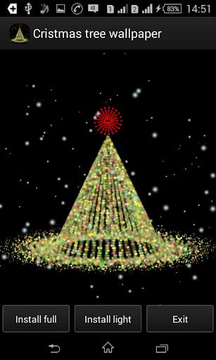 Christmas tree live wallpaper screenshot 1