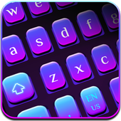 Simple Purple Light Keyboard icon