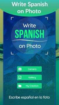 Write Spanish on Photo :Escribe español en la foto screenshot 1