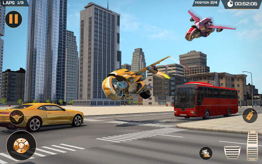 Light Flying Bike Taxi Driving Stunts screenshot 2
