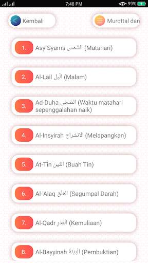 Hafalan Surat Surat Pendek AlQuran screenshot 4