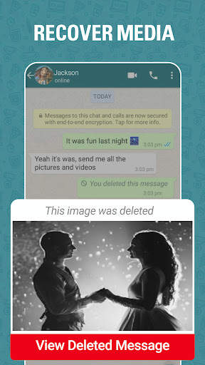Recover Deleted Message: Status Saver for Whatsapp screenshot 4