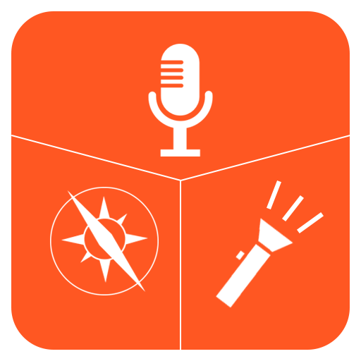 Voice Recorder - Compass - Flashlight (3 in 1) icon