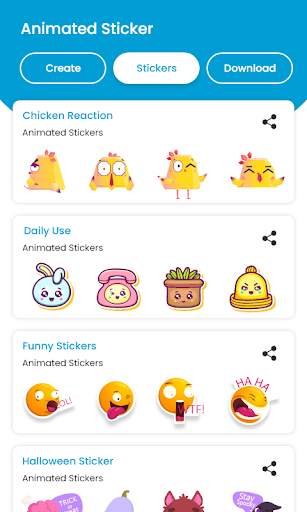 Animated Stickers For WhatsApp :Animated WASticker screenshot 3