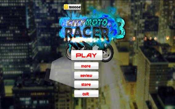 City Moto Racer 3 screenshot 1