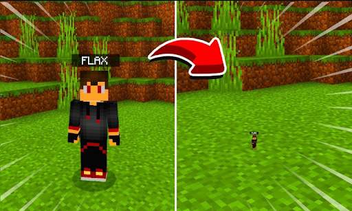 Player Shrink mod for Minecraft PE screenshot 2