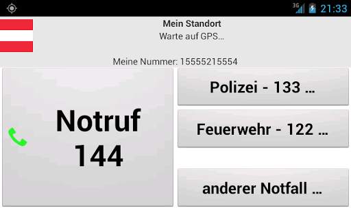 Mobile emergency call screenshot 4