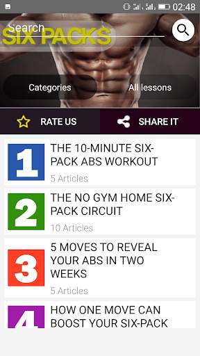 SIX PACK ABS WORKOUT screenshot 3