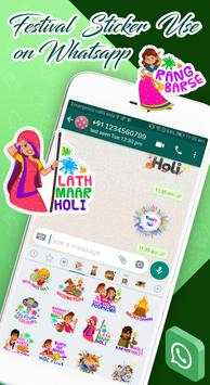 Festival Sticker (WASticker Apps) - Holi Sticker screenshot 5