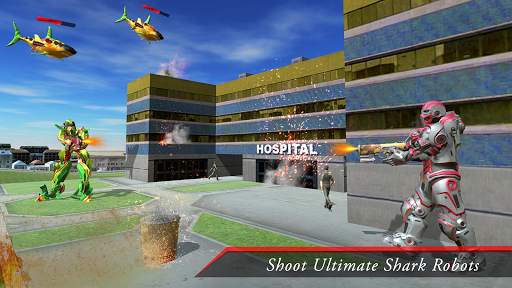 Whale Shark Transform Robot Games screenshot 5