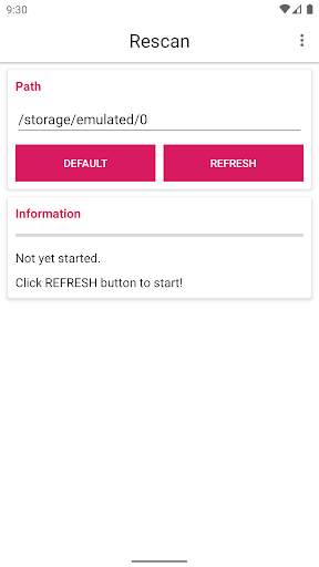 Rescan SD Media Card - Refresh your media screenshot 1