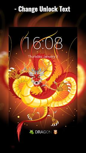Chinese Dragon Lock Screen screenshot 3