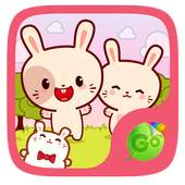 Kawaii Bunny GO Keyboard Theme 3.6