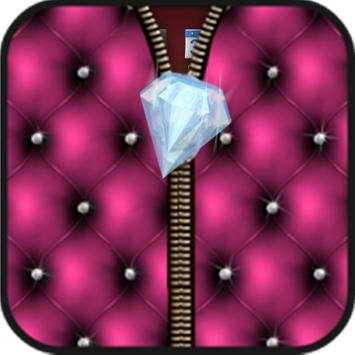 Diamond lock screen zipper screenshot 1