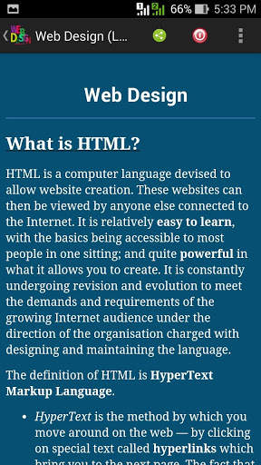 Web Design (Learn Offline) скриншот 1