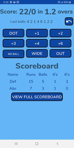 Cricket Score Counter screenshot 2