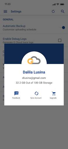 G Cloud Backup screenshot 6