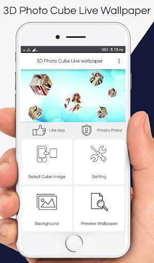 3D Photo Cube Live Wallpaper screenshot 1