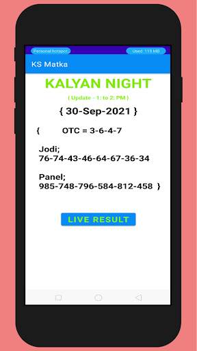 Kalyan Satta Matka OTC Result | kalyan chart free screenshot 4