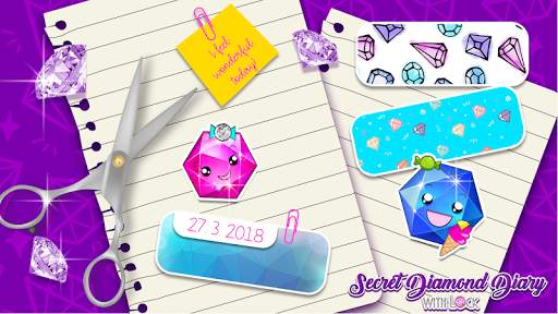 Secret Diamond Diary with Lock screenshot 4