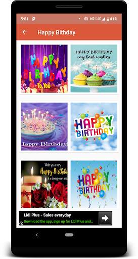 Happy Birthday Wishes And SMS screenshot 2