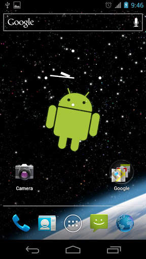 Droid in Space Live Wallpaper screenshot 1