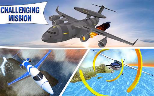 War Plane Flight Simulator Challenge 3D screenshot 2