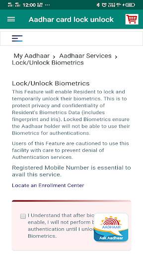 Lock Unlock for Aadhara card screenshot 4