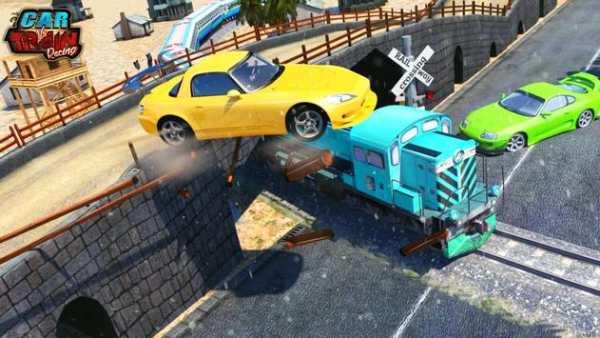 Car Vs Train - Racing Games screenshot 3