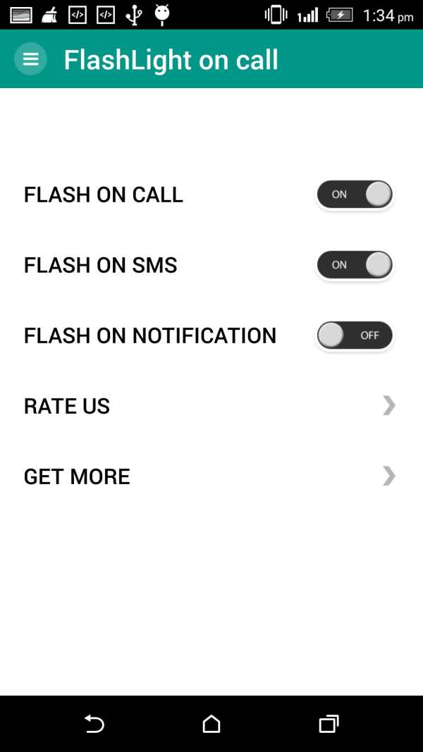 FlashLight on call screenshot 2