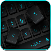 Modern Simple Black keyboard icon