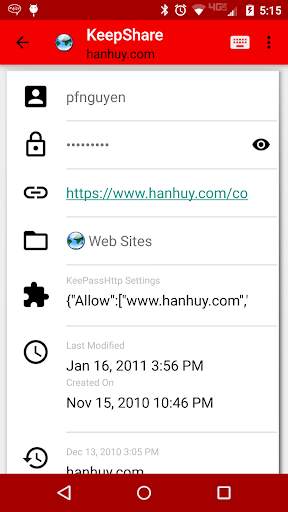 KeepShare Lite for KeePass screenshot 4