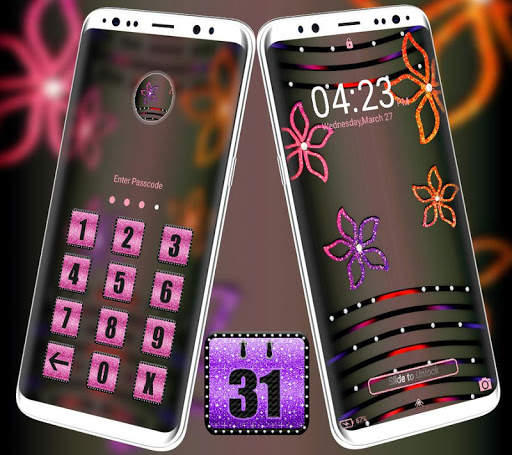 Glitter Flower Launcher Theme screenshot 5