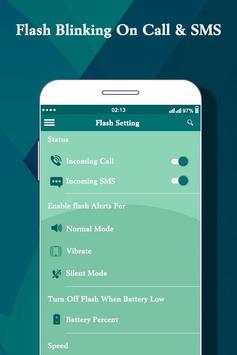 Flashlight Blinking Alert on Call & SMS screenshot 2