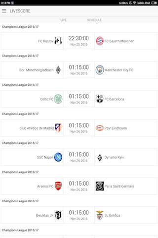 Soccer - Football Live Scores screenshot 2