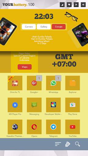 Yello Theme for Total Launcher screenshot 2