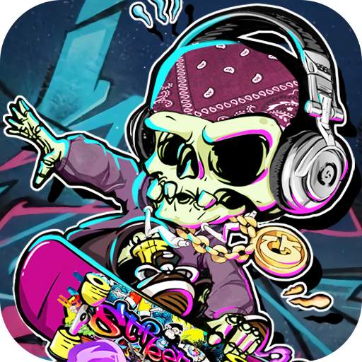 Hip Hop Skull Live Wallpaper Themes 2.4.5