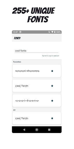 Fonty - stylish fonts for Instagram / WhatsApp screenshot 1
