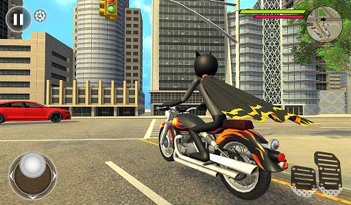 Bat Rope Hero Stickman Crime - Gangster Mafia Game screenshot 5