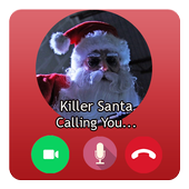 Fake Video Call Killer Santa icon