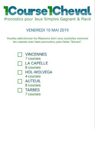 1Course 1Cheval - Pronostic d'un cheval par course screenshot 2