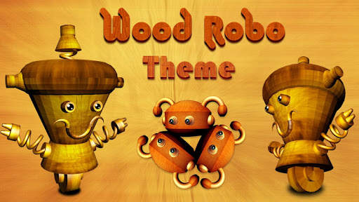 Wood Robot Mega Launcher Theme screenshot 2