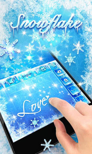 Snow Flake GO Keyboard Theme screenshot 6