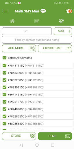 Bulk sms sender mini ( Excel, Text, Contact ) स्क्रीनशॉट 5